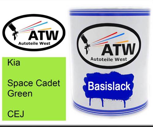 Kia, Space Cadet Green, CEJ: 1L Lackdose, von ATW Autoteile West.